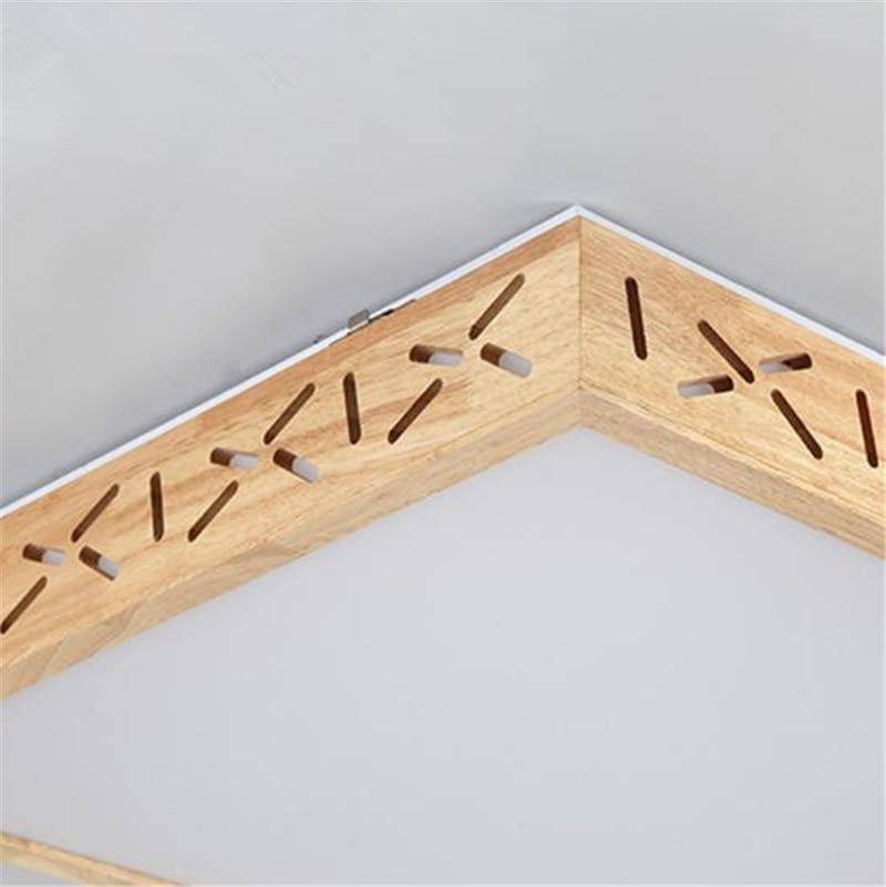 Plafonnier LED carré style japonais - vue 5 sur 5