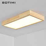 Plafonnier en bois à LED avec 1 ou plusieurs rectangles