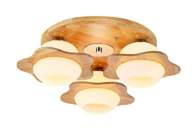Plafonnier en bois avec fleurs Wooden - vue 6 sur 6