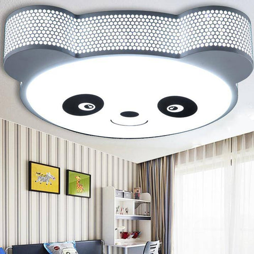 LED Child ceiling lamp in the shape of panda head