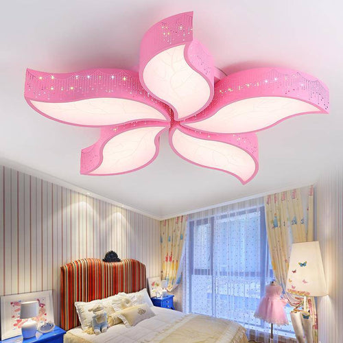 Child LED Ceiling lamp in the shape of flower petals (several colors)