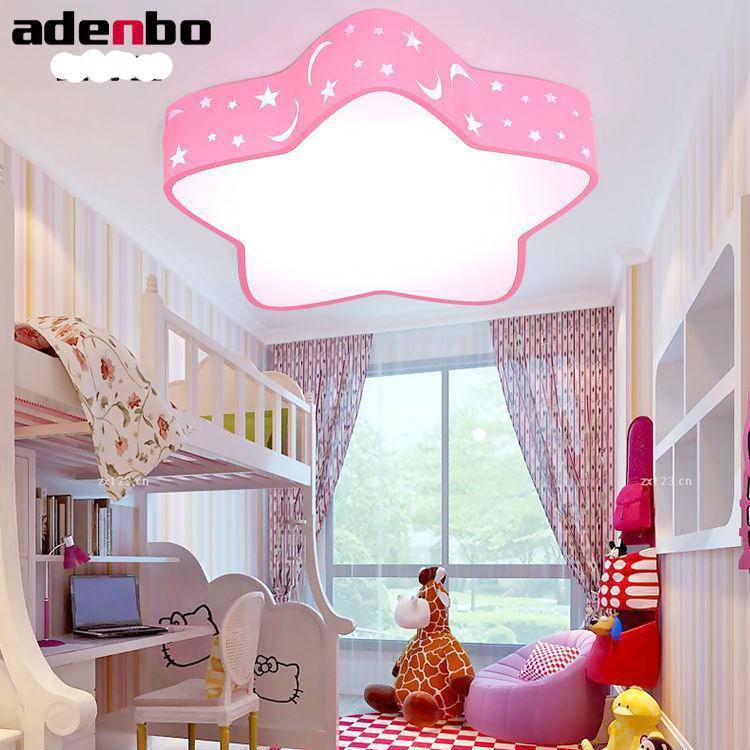 Plafonnier enfant LED étoile perforée (plusieurs couleurs) - vue 3 sur 2