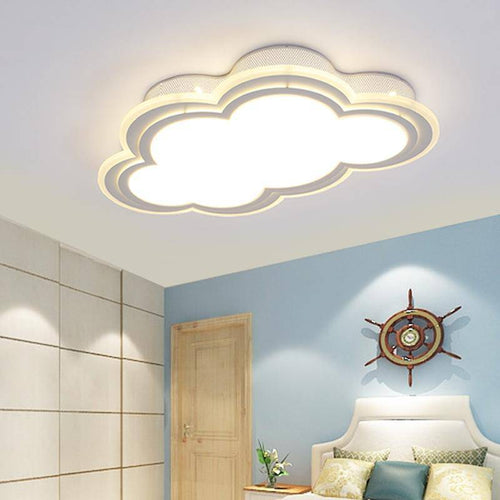 LED Child ceiling lamp in the shape of a cloud