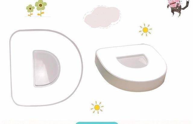 Lámpara de techo LED para niños con forma de letras del alfabeto