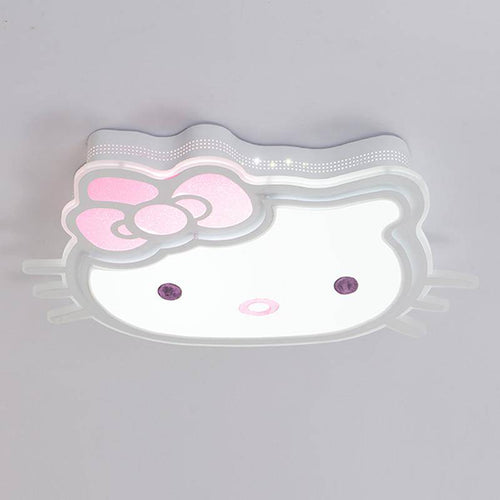 Lámpara de techo LED con cabeza de Hello Kitty para niños
