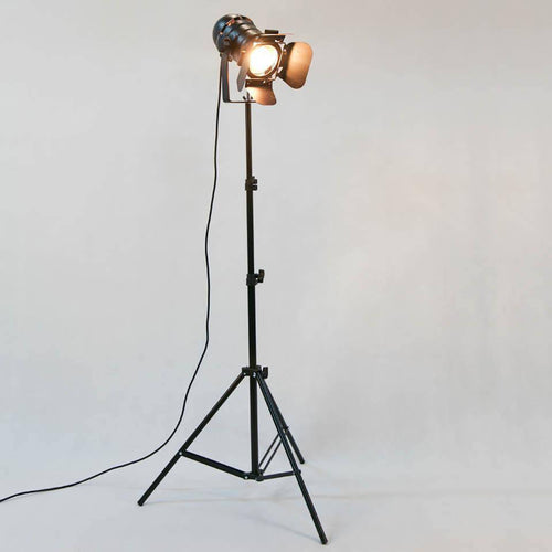 Floor lamp adjustable cinema-style projector stand