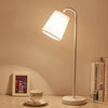 Lampe de chevet et bureau à LED avec pied droit et abat-jour