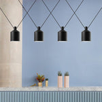 Suspension design moderne noir style loft