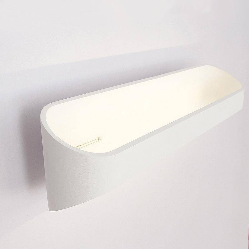 Lámpara de pared design LED en aluminio blanco Lámpara de pared