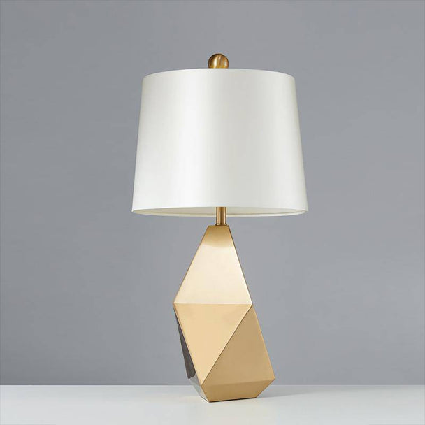 Lampe de chevet design doré géométrique Brand