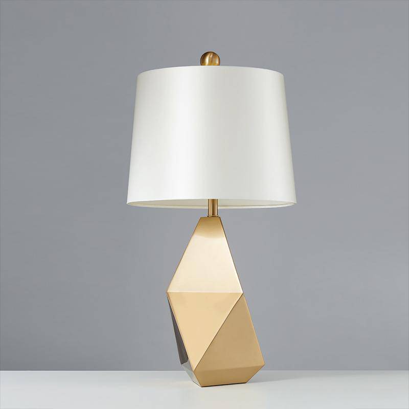 Brand geometric gold design bedside lamp