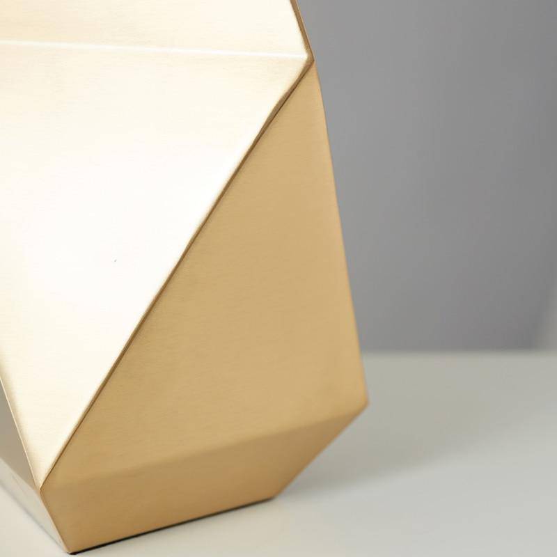 Brand geometric gold design bedside lamp