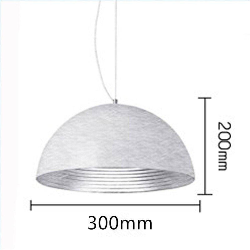 Lámpara de suspensión design LED con pantalla metálica redondeada Loft