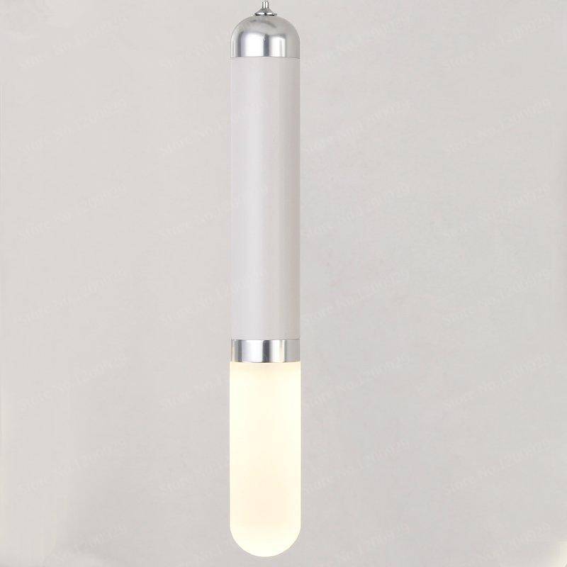 Suspension LED design cylindre blancs Vintage