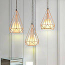 Suspension cage pyramidale vintage