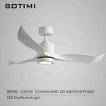 Ventilateur de plafond design LED à pales ondulées (noir ou blanc)