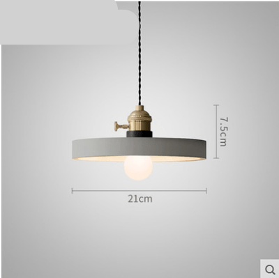 Suspension design LED en ciment de forme