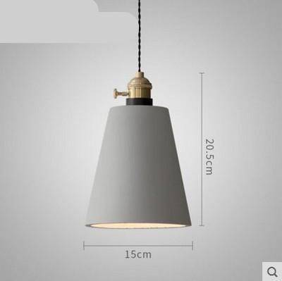 Design LED pendant light in shape cement