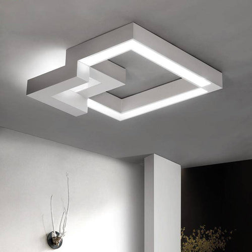 Plafonnier LED design 3D en métal