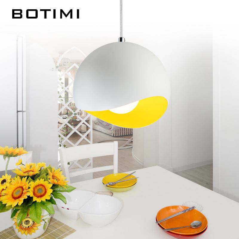 Lámpara de suspensión design en bola abierta en color Botimi