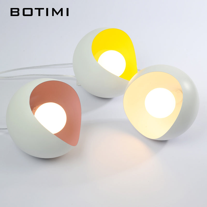 Lámpara de suspensión design en bola abierta en color Botimi