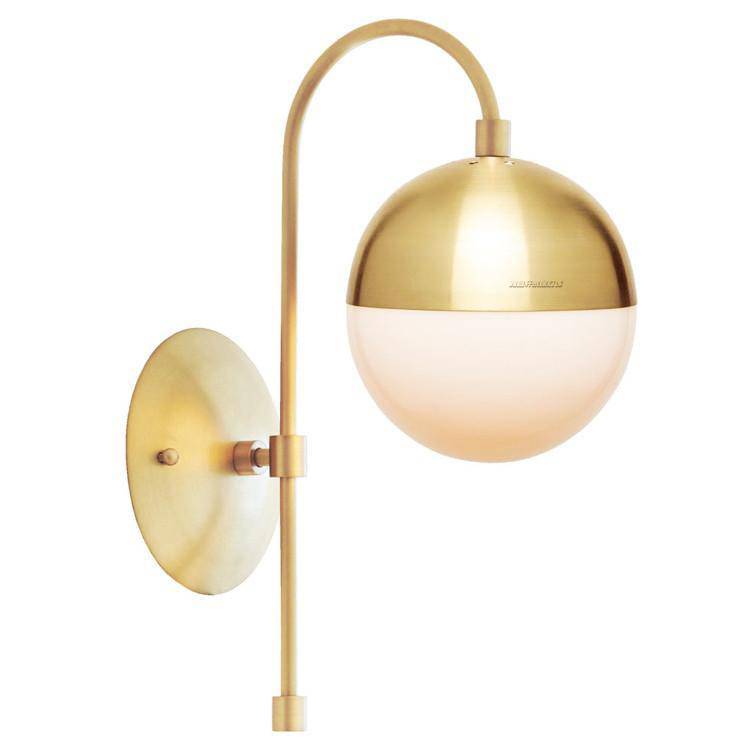 wall lamp modern LED design gold Copper