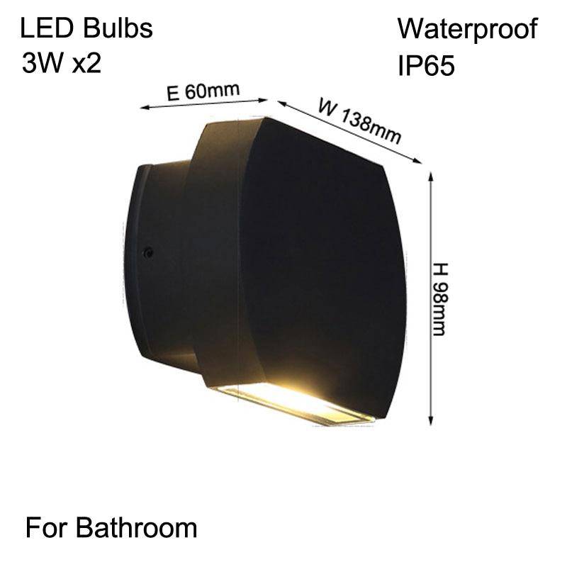 Applique extérieur LED moderne arrondie en aluminium - vue 6 sur 5