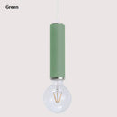 Suspension design LED en tube de couleur