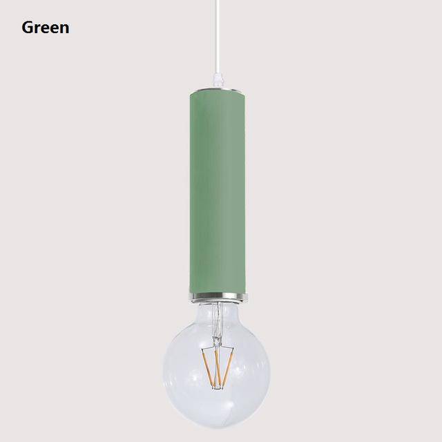 Suspension design LED en tube de couleur - vue 6 sur 12
