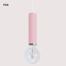 Suspension design LED en tube de couleur