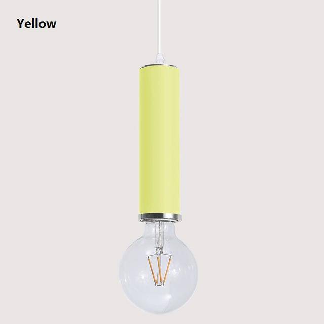 Suspension design LED en tube de couleur - vue 8 sur 12