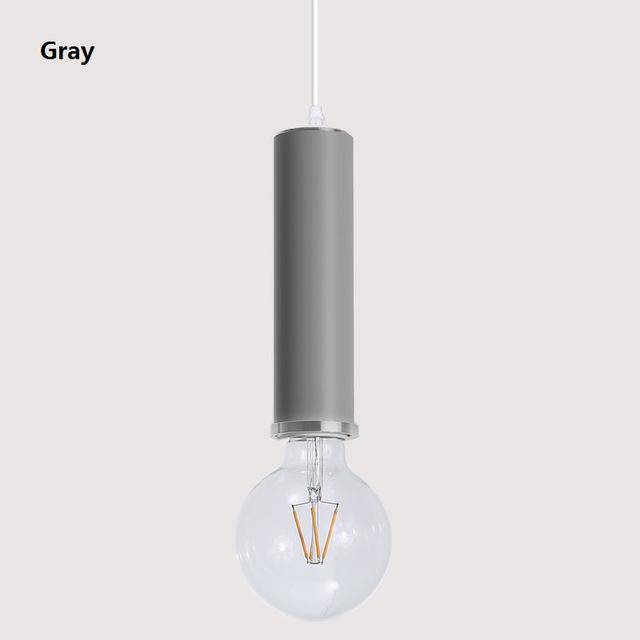 Suspension design LED en tube de couleur - vue 5 sur 12