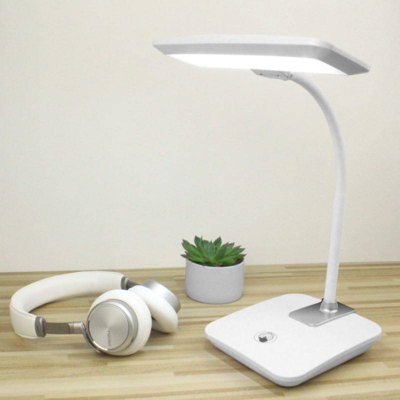 Lámpara de escritorio LED blanca 3 niveles Táctil