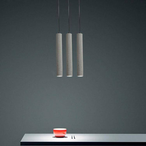 Suspension design tube en ciment Nordic - vue 3 sur 7