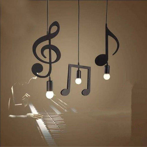 Lámpara de suspensión Nota musical LED