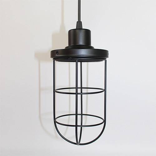 pendant light LED backlight with industrial metal light cage