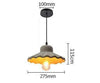 Suspension design en résine style ciment de plusieurs formes Loft