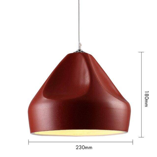 pendant light design deformed aluminum triangle Art