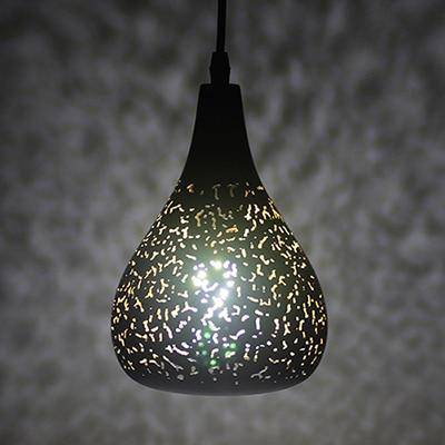 Suspension LED noir Etching - vue 9 sur 11