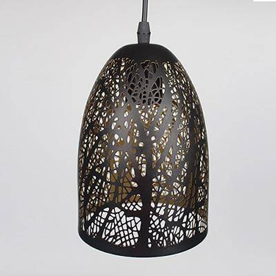 Suspension LED noir Etching - vue 7 sur 11