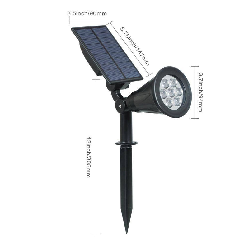 Foco LED de exterior alimentado por energía solar (juego de 2)