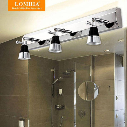 Applique chromée miroir salle de bain (2 ou 3 lampes)