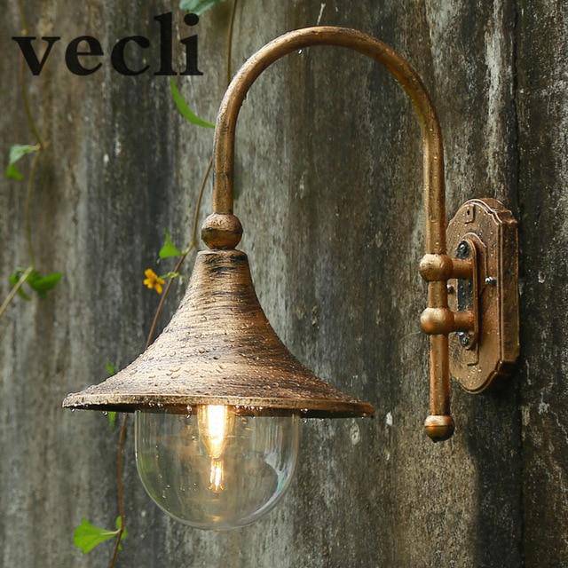 wall lamp rustic outdoor waterproof speaker