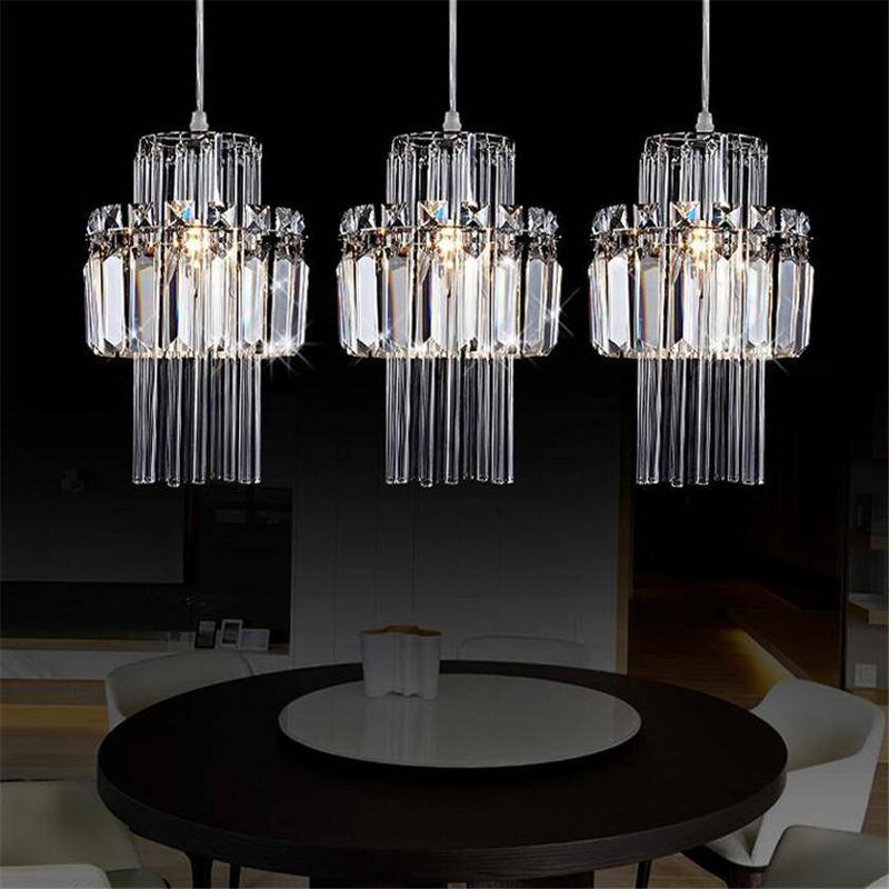 LED Industrial Style Crystal pendant light