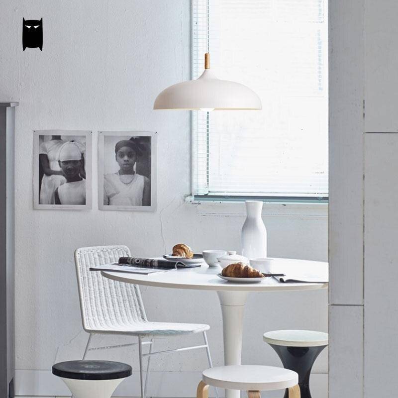 pendant light LED design with lampshade rounded metal Sun style