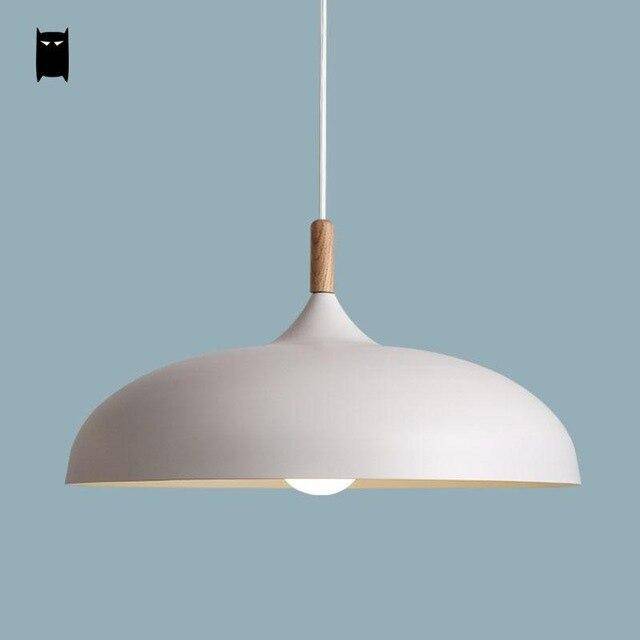 pendant light LED design with lampshade rounded metal Sun style