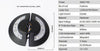 Applique extérieur LED demi-cercle noire Lighting
