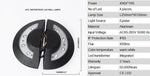Applique extérieur LED demi-cercle noire Lighting