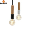 Suspension barre en bois Simple
