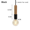 Suspension barre en bois Simple